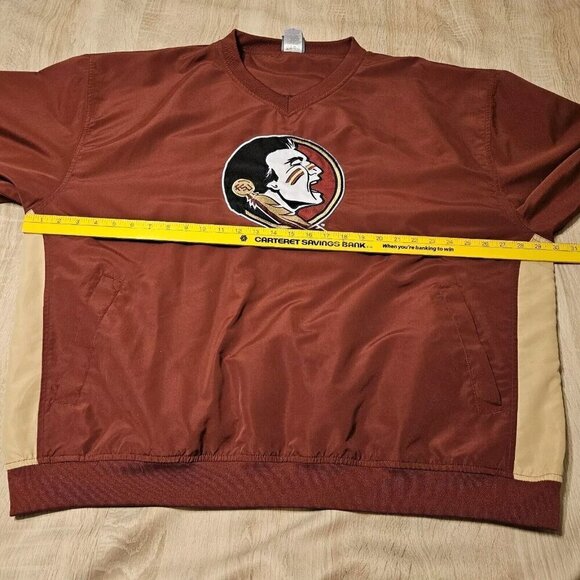 Florida State Seminoles Lightweight Pullover Windbreaker Jacket Mens Size 2xl - Picture 6 of 6